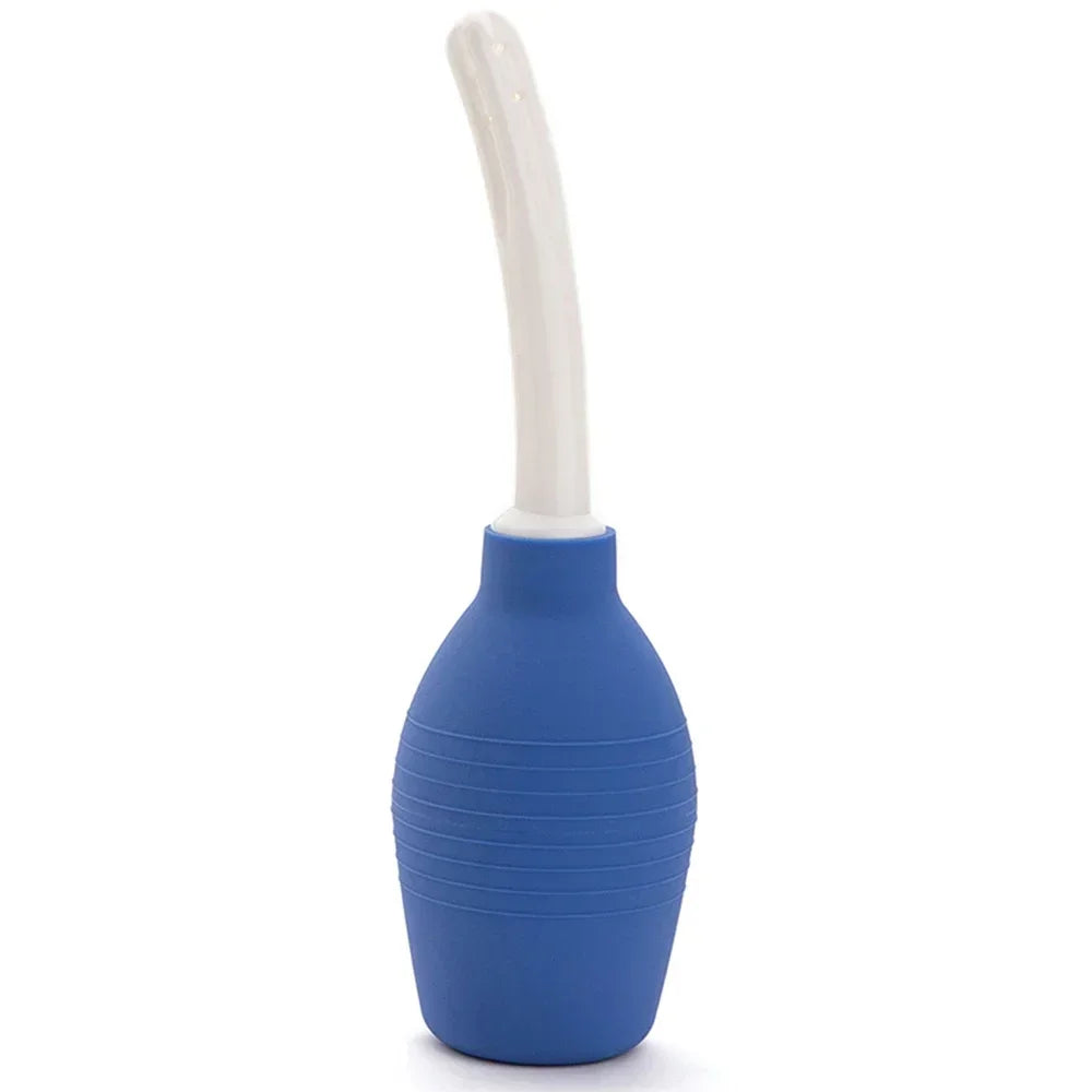 Enema Anal Douches for Men Women, Enema Bulb with Bendable Silicone Nozzles Colon Cleanse, Anti Backflow Shower Bidets Cleansing