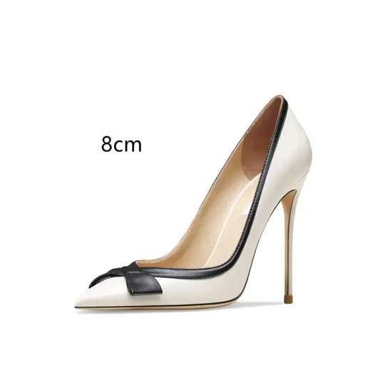 Perfect Leather Stiletto High Heels-10
