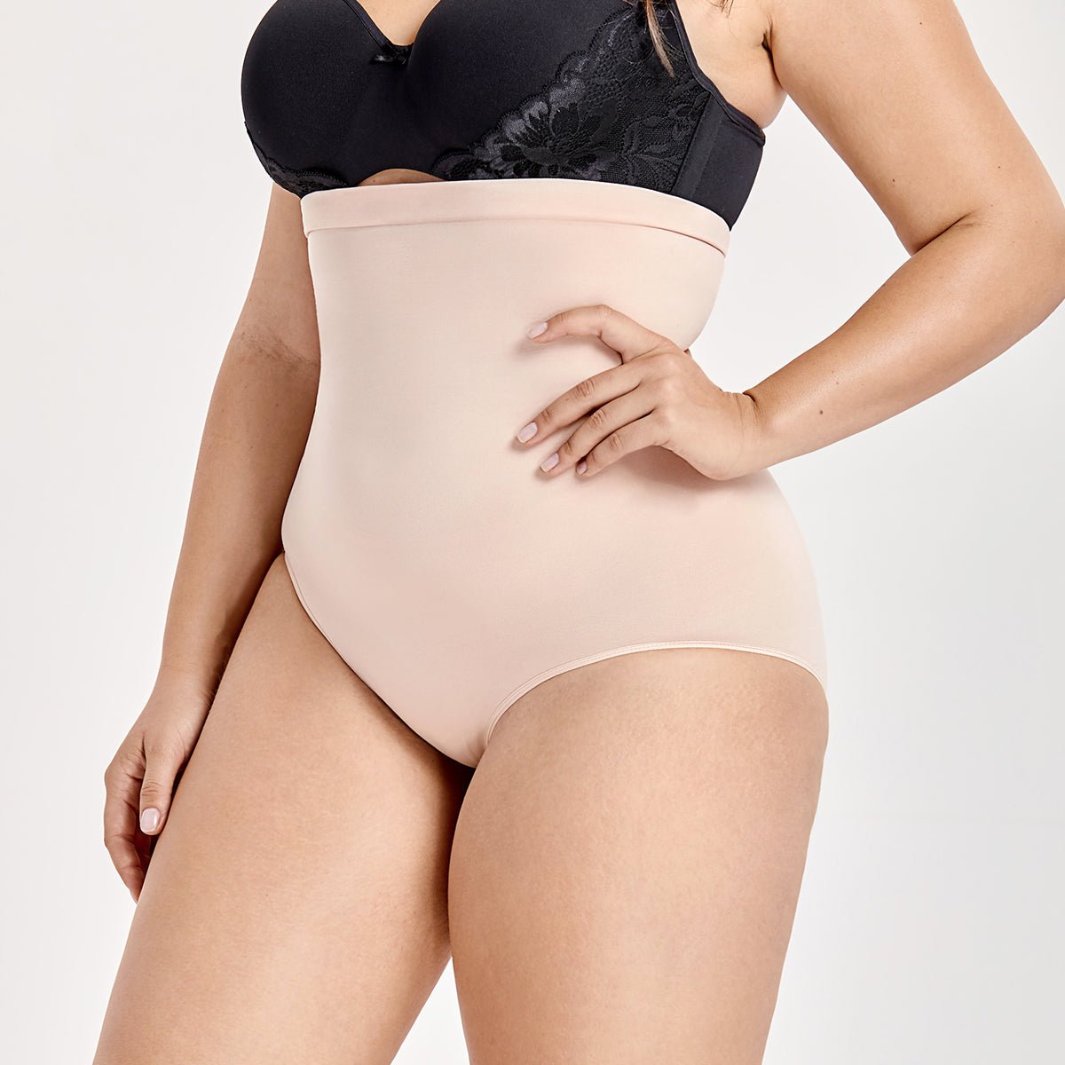 Plus Size High Waist Tummy Control Seamless Shapewear Panty