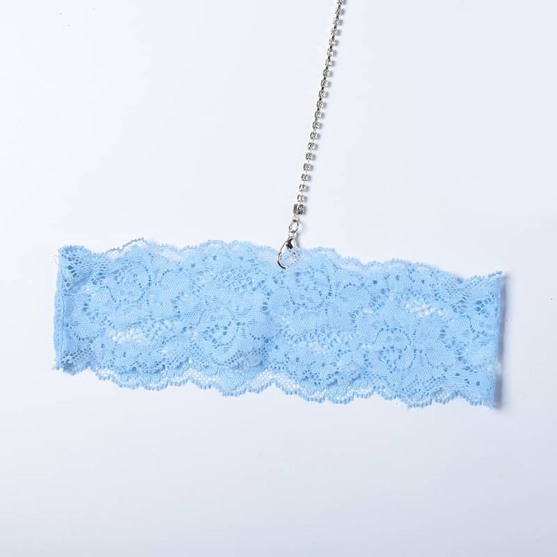 Chain Lace Fashion Girl Sexy Lingerie Set Leg Ring Details