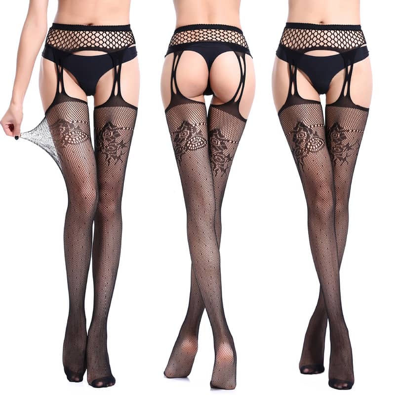 Hollow Garter Jacquard Sexy Pantyhose 6