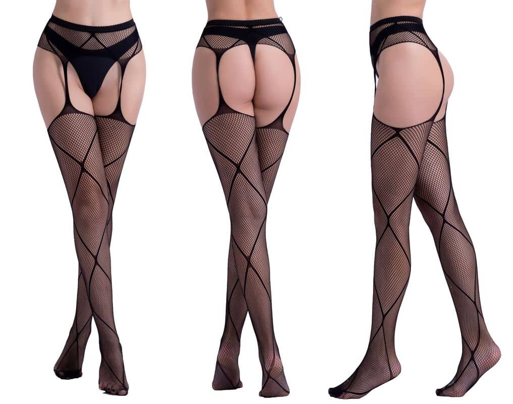 Hollow Garter Jacquard Sexy Pantyhose-27