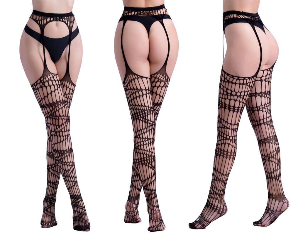 Hollow Garter Jacquard Sexy Pantyhose-28