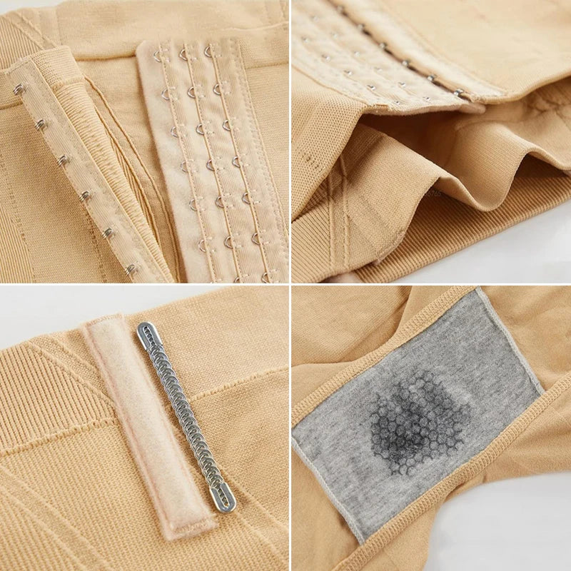 Shapewear for Women Tummy Control Body Shaper Fajas Shorts with Hook.