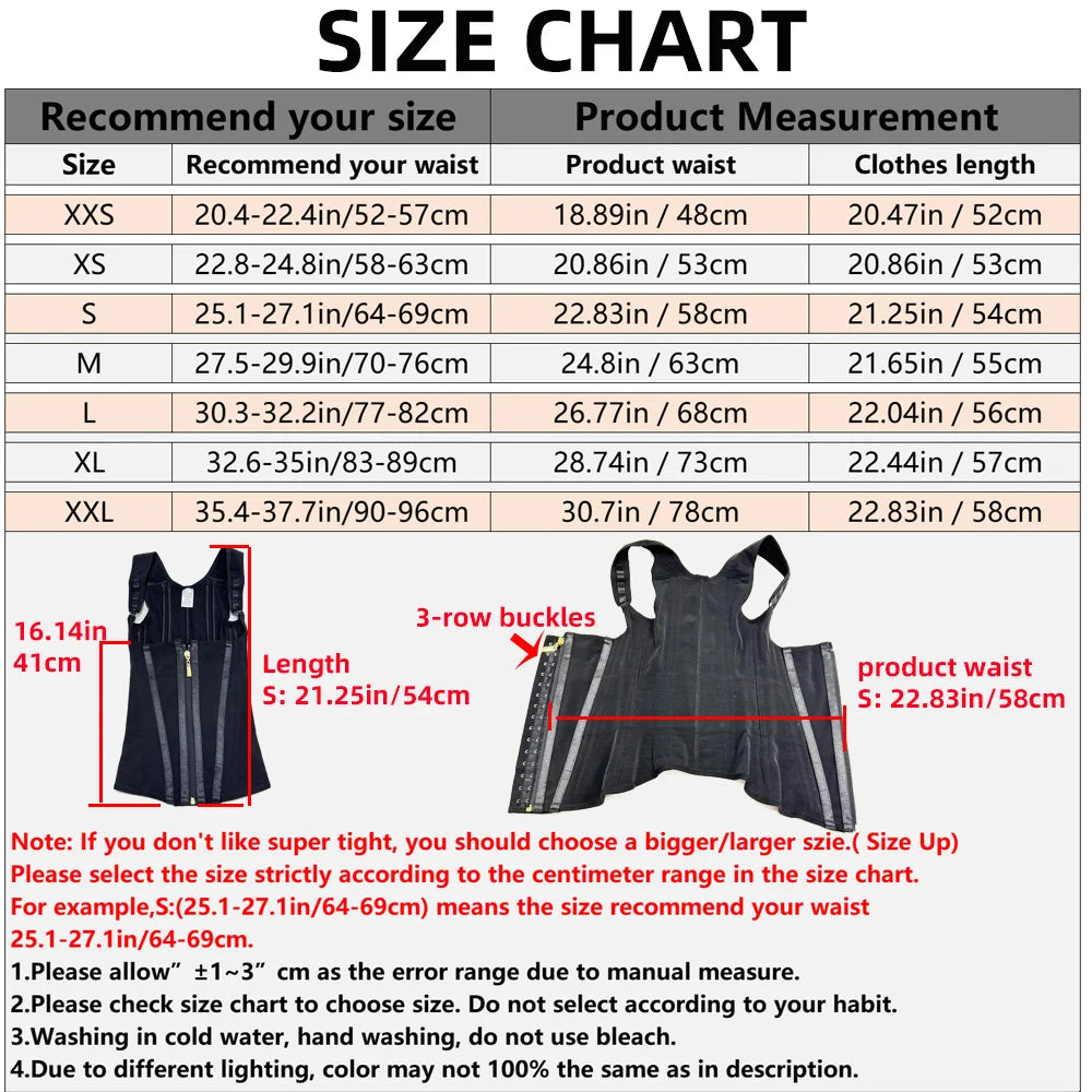 Fajas Colombianas Body Shaper Shapewear Women Vest Tops Double.