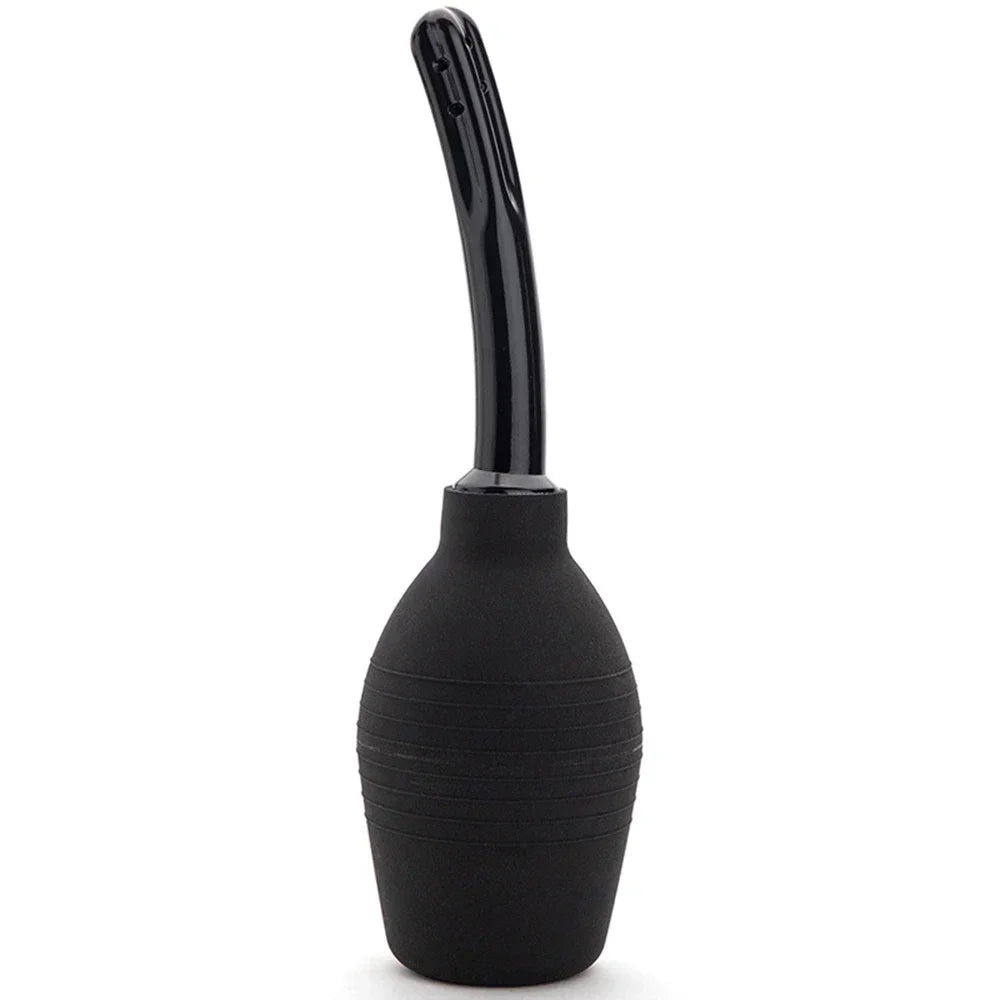 Enema Anal Douches for Men Women, Enema Bulb with Bendable Silicone Nozzles Colon Cleanse, Anti Backflow Shower Bidets Cleansing