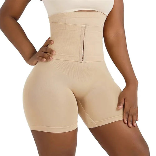 Shapewear for Women Tummy Control Body Shaper Fajas Shorts with Hook.