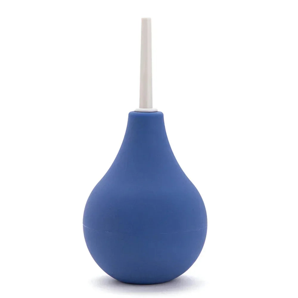 Enema Anal Douches for Men Women, Enema Bulb with Bendable Silicone Nozzles Colon Cleanse, Anti Backflow Shower Bidets Cleansing