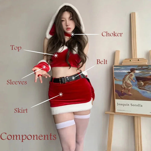 Hot Christmas Outfit Super Sexy Santa Cosplay Costumes For Women