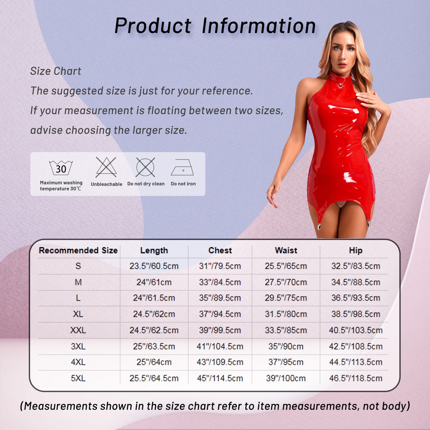 Womens Sexy Glossy Bodycon Dress Wet Look Patent Leather Dresses Halter Sleeveless Back Zipper Minidress Lingerie Party Clubwear