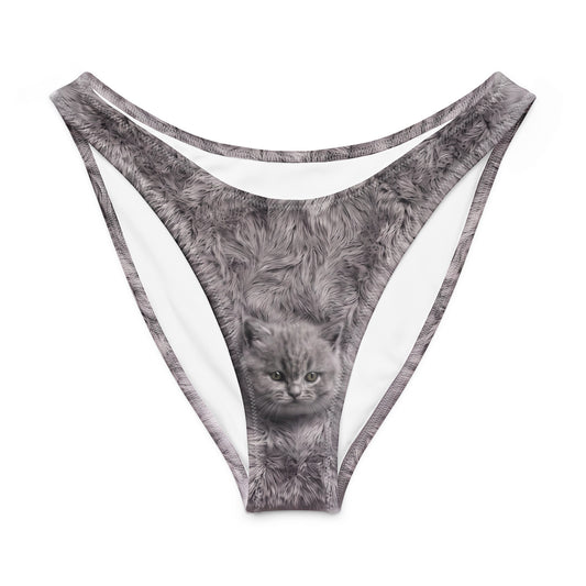 Marimaré recycled high-leg V-cut bikini bottom – flat-lay front view