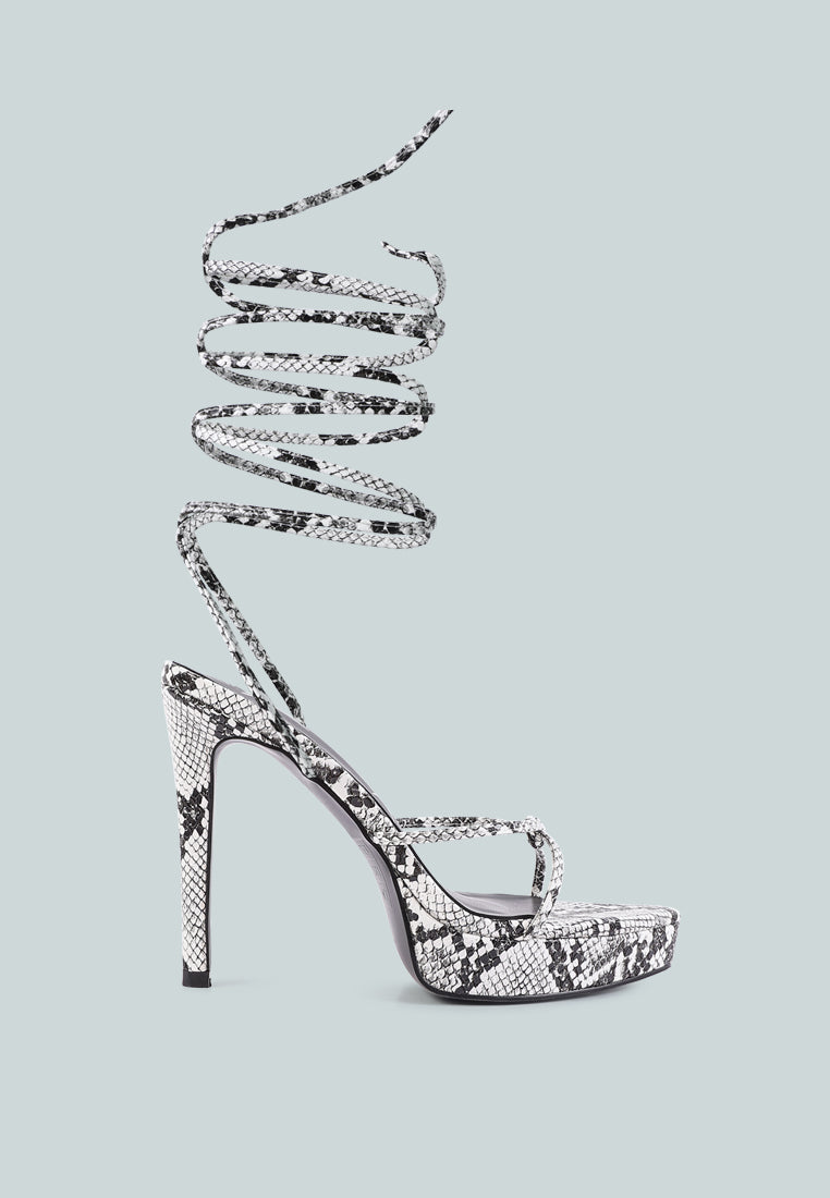 Bondage High Heel Lace Up Heels-0