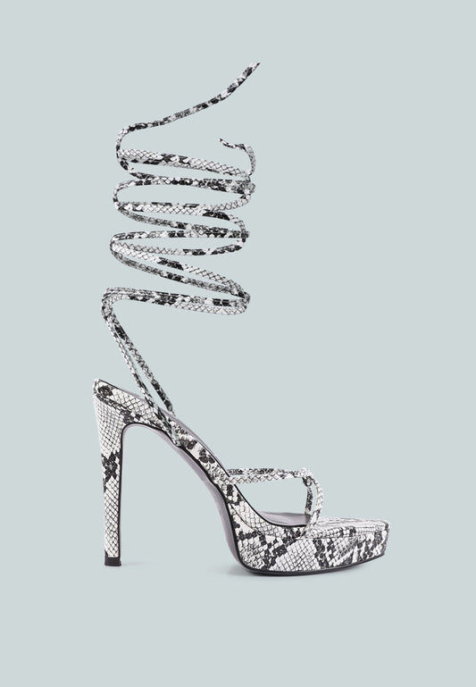 Bondage High Heel Lace Up Heels-0