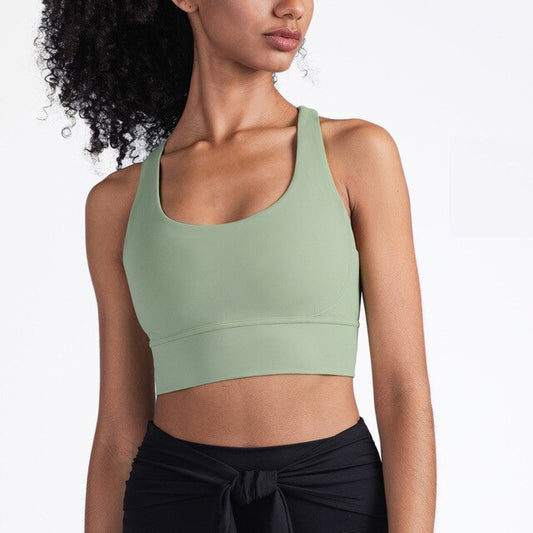 Seamless High Elastic Gym Bra For Women Sports Fitness Workout Tank Crop Top Jogging Running Energy Active Wear Gym Clothing