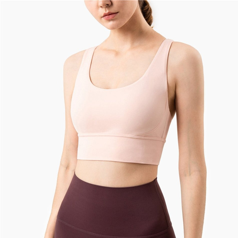 Seamless High Elastic Gym Bra For Women Sports Fitness Workout Tank Crop Top Jogging Running Energy Active Wear Gym Clothing
