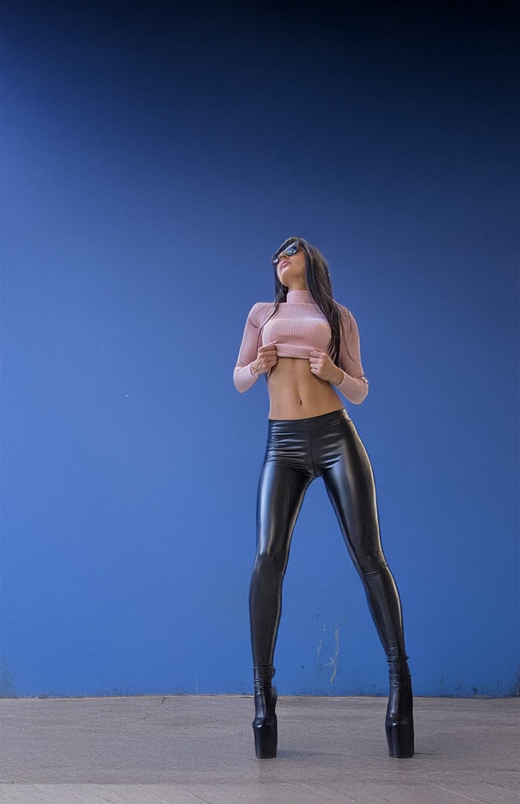 Faux Leather Leggings Black